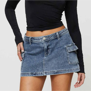 Princess Polly Grishea Low Rise Denim Skirt 4
